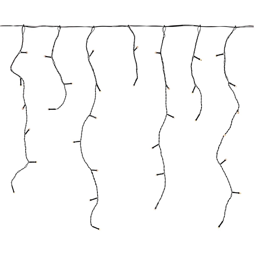 LED Vanjska božićna svjetlosna zavjesa 360xLED/7 funkcija 14m IP44 topla bijela
