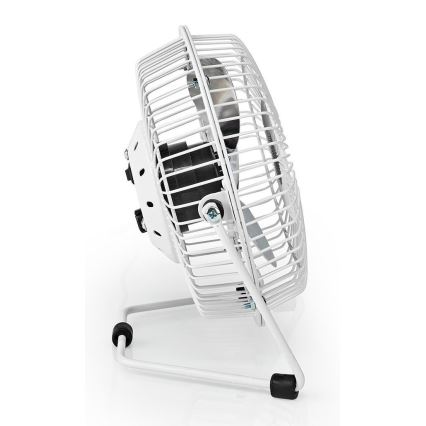 Stolni ventilator 3W/USB 15 cm bijela