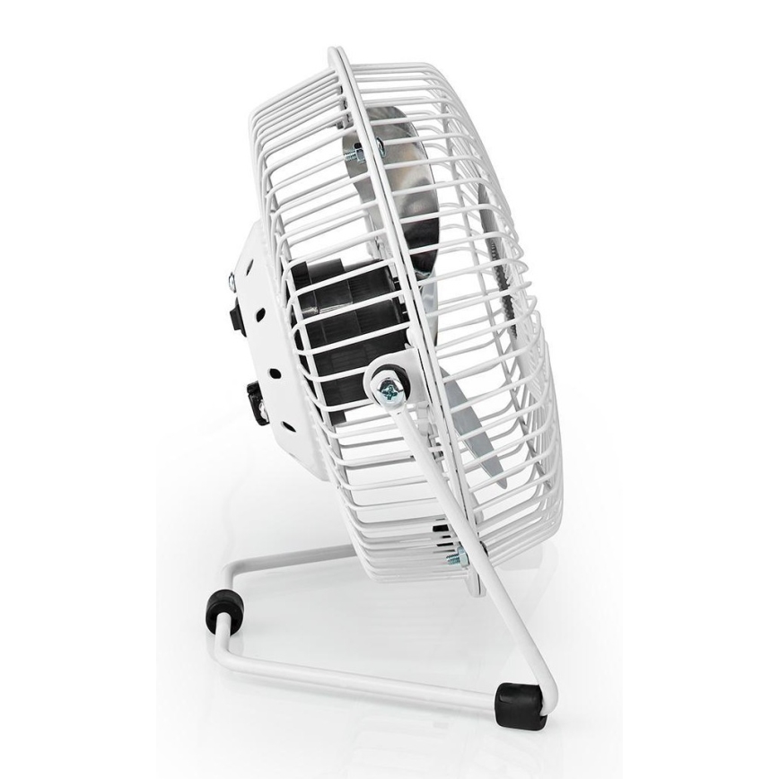 Stolni ventilator 3W/USB 15 cm bijela
