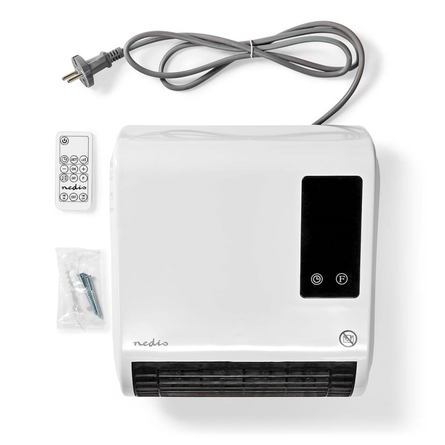 Grijač s LED zaslonom i termostatom 2000W/230V IP22 + daljinski upravljač