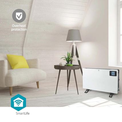 Električni grijač/konvektor 750/1250/2000W/230V Wi-Fi Tuya + daljinski upravljač