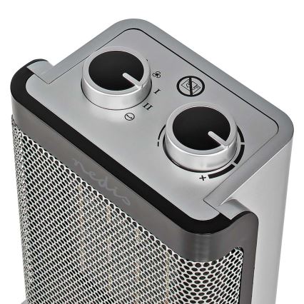 Ventilator s keramičkim grijačem 1000/1500W/230V srebrna
