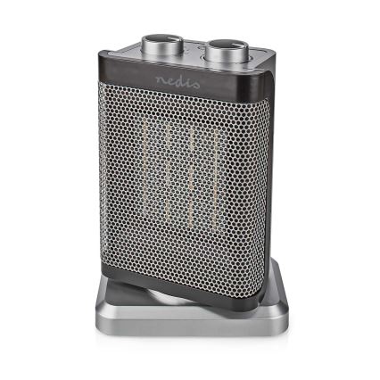 Ventilator s keramičkim grijačem 1000/1500W/230V srebrna