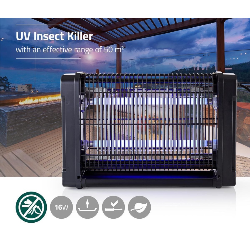 Električna zamka za insekte UV-A/2x8W/230V 50 m²
