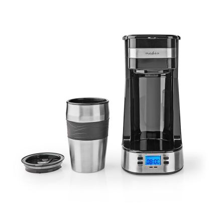 Aparat za kavu za jednu šalicu 0,4 l s tajmerom i putnom šalicom