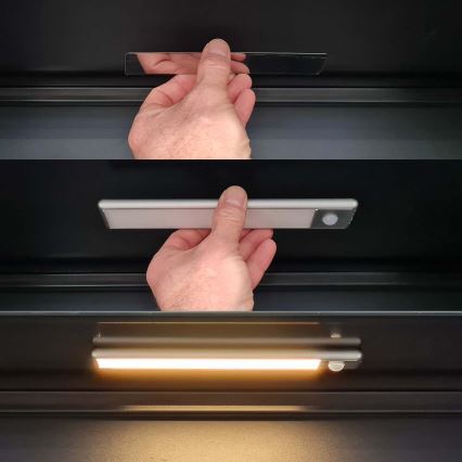 Punjiva magnetna rasvjeta za ormar sa senzorom pokreta LED/1W/1100 mAh 3000K