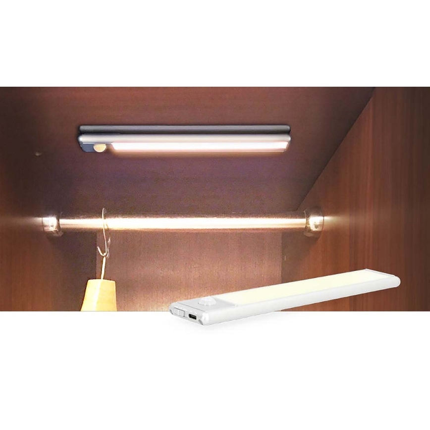 Punjiva magnetna rasvjeta za ormar sa senzorom pokreta LED/1W/1100 mAh 3000K