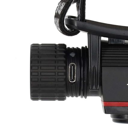 Punjiva aluminijska LED čelna svjetiljka s prigušivanjem LED/10W/5V 2200 mAh IPX8 crna