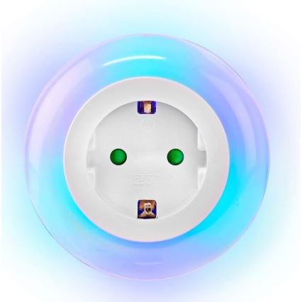 LED Noćno svjetlo sa senzorom LED/0,6W/230V