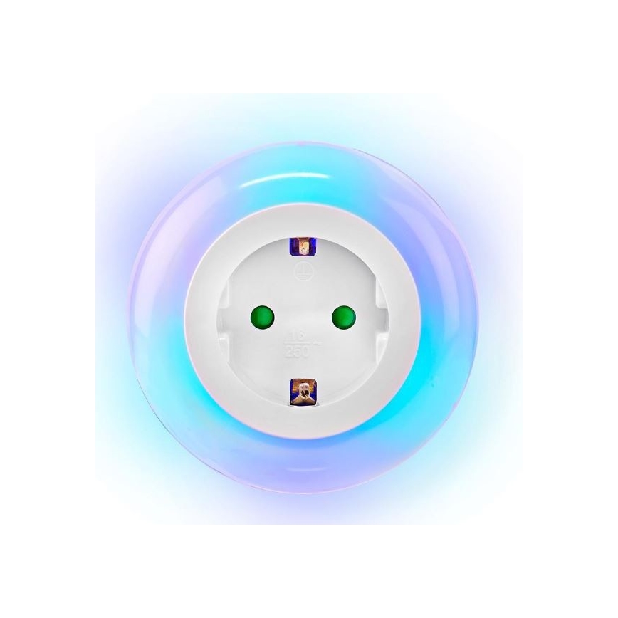 LED Noćno svjetlo sa senzorom LED/0,6W/230V