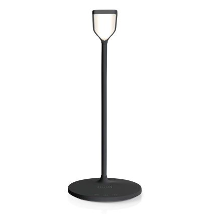 LED Prigušiva dodirna fleksibilna stolna lampa s 15W bežičnim punjenjem Qi LED/5,5W/230V 2700-6500K crna