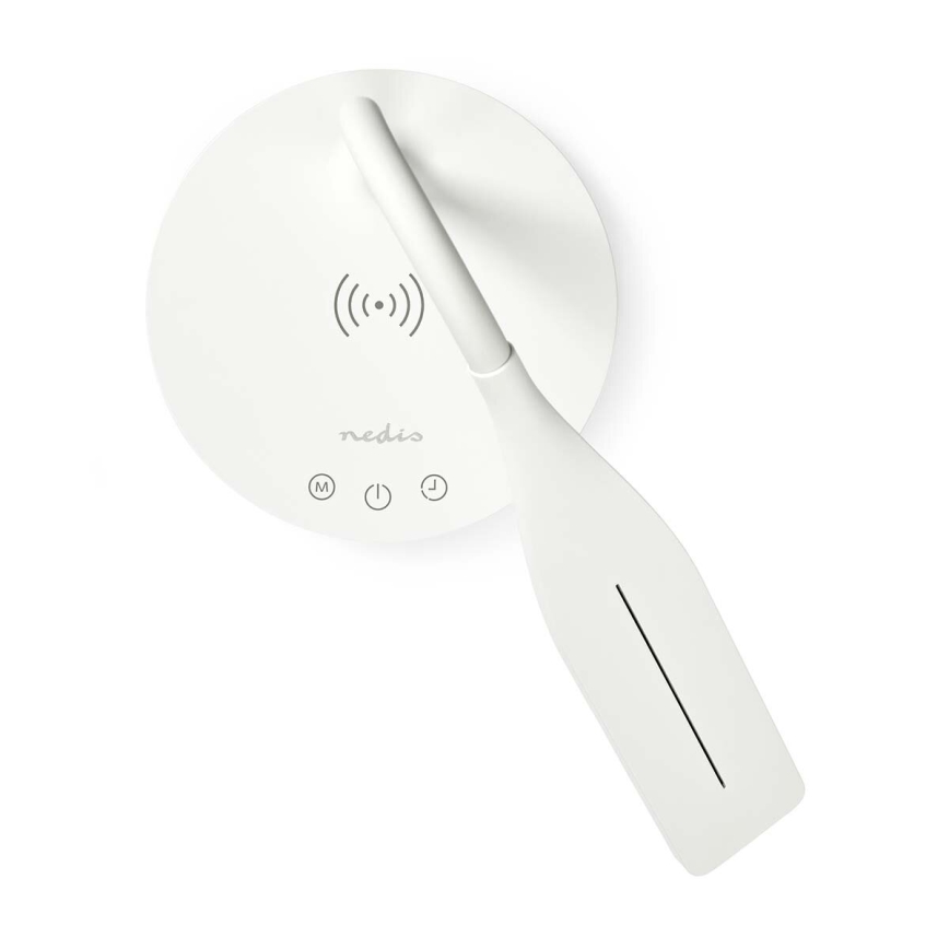 LED Prigušiva dodirna fleksibilna stolna lampa s 15W bežičnim punjenjem Qi LED/5,5W/230V 2700-6500K bijela