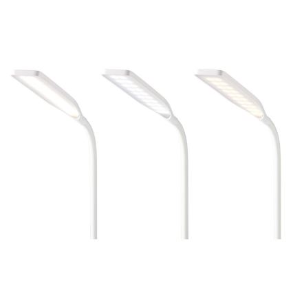 LED Prigušiva dodirna fleksibilna stolna lampa s 15W bežičnim punjenjem Qi LED/5,5W/230V 2700-6500K bijela