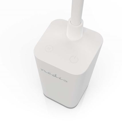 LED punjiva dodirna fleksibilna stolna lampa sa stezaljkom s podesivom svjetlinom LED/5W/1200 mAh bijela