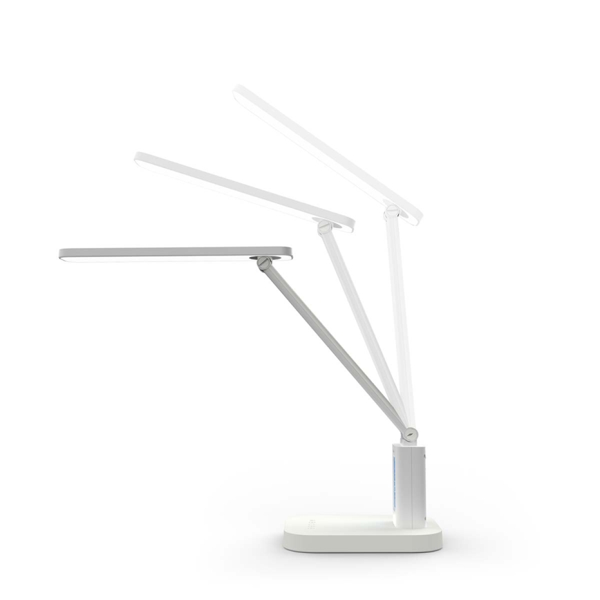 LED stolna lampa s mogućnošću prigušivanja, punjiva, dodirna, sa zaslonom LED/7,5W/1200 mAh 3000/4000/5700K CRI 90 bijela