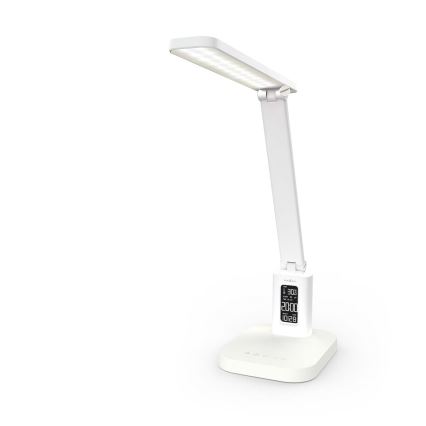 LED stolna lampa s mogućnošću prigušivanja, punjiva, dodirna, sa zaslonom LED/7,5W/1200 mAh 3000/4000/5700K CRI 90 bijela