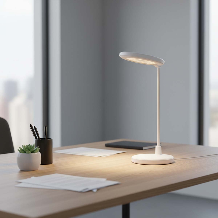 LED zatemnjiva punjiva dodirna lampa s ogledalom LED/6W/1200 mAh 3000/4000/5700K CRI 90 bijela