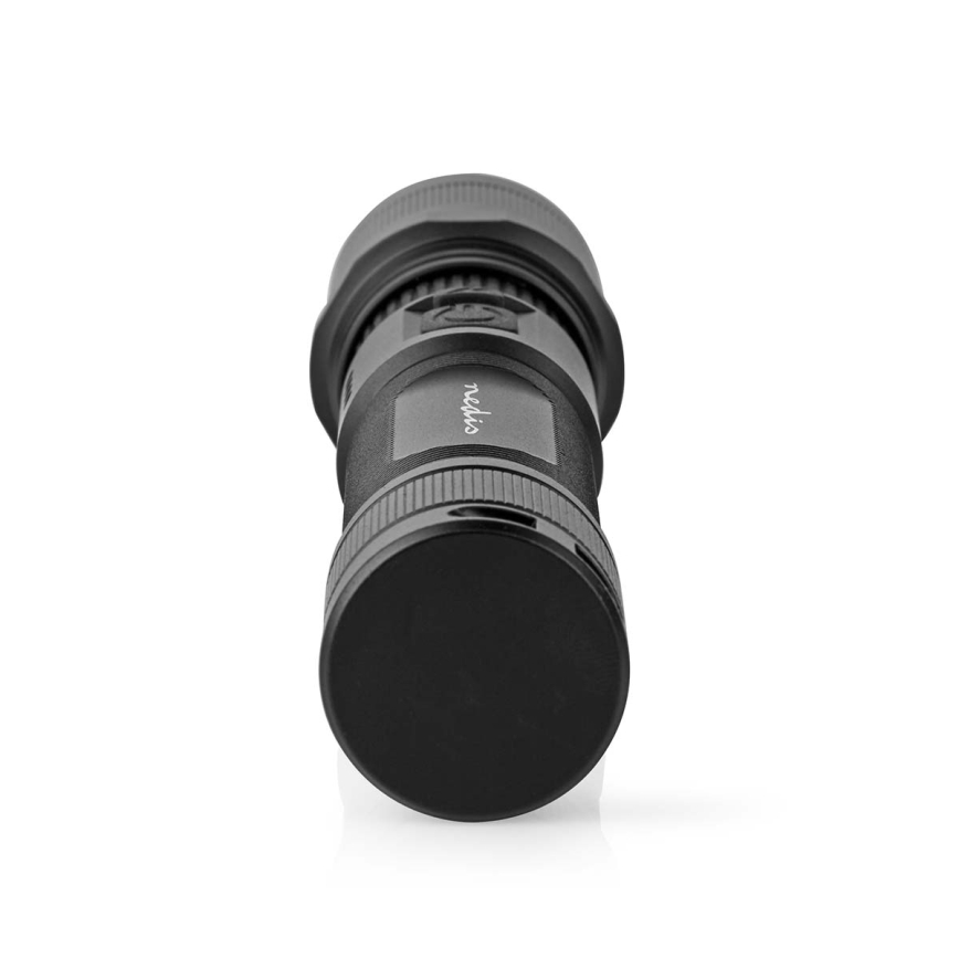 LED prijenosna punjiva aluminijska svjetiljka s mogućnošću prigušivanja, 10W/5V, 2200 mAh, IPX4, crna