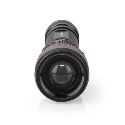 Punjiva aluminijska LED ručna svjetiljka s prigušivanjem LED/10W/5V 2200 mAh IPX7 crna