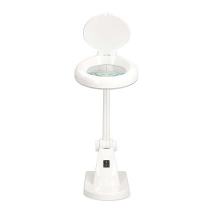 LED stolna lampa s povećalom LED/6W/230V bijela