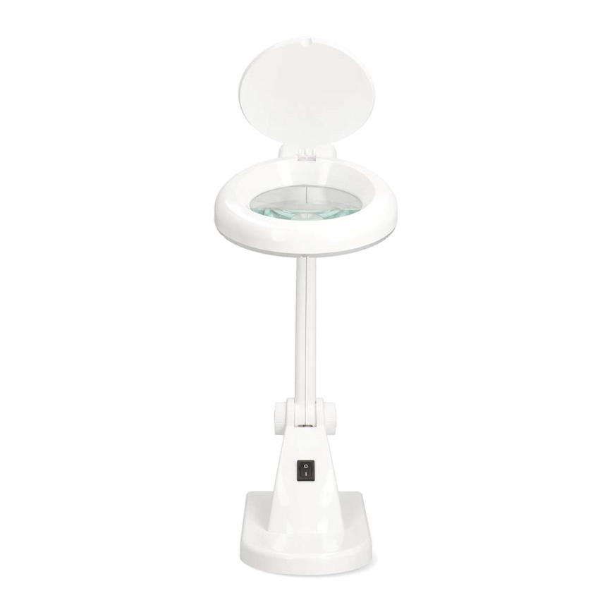 LED stolna lampa s povećalom LED/6W/230V bijela