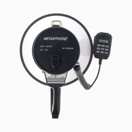 Megafon s eksternim mikrofonom USB 25W/8xC bijela/crna