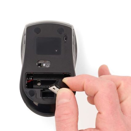 Bežični miš 800/1200/1600 DPI 2xAAA crna