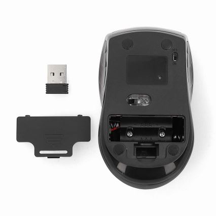 Bežični miš 800/1200/1600 DPI 2xAAA crna