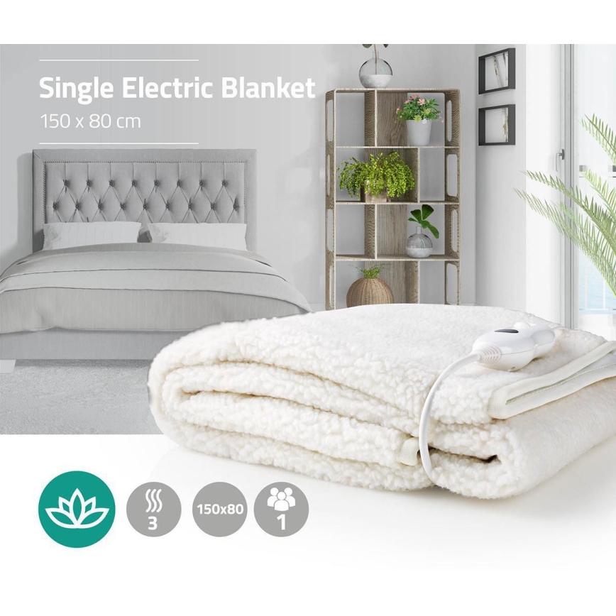 Električna grijaća deka 60W/230V 150x80 cm vuna