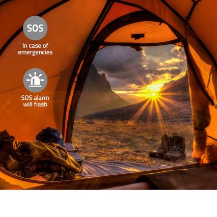 Prijenosno DAB+/FM radio s ručicom za navijanje, solarnim panelom i LED svjetiljkom, 5V/2500 mAh, zelena/crna