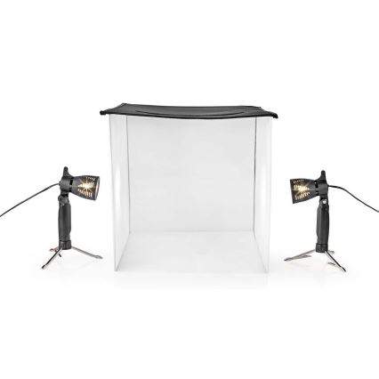 LED Prijenosni foto studio 2xGU10/5W/230V