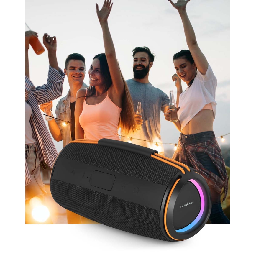 LED punjivi zvučnik 60W/2000 mAh IPX4 crni