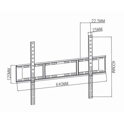 Zidni nosač za TV 37-70” max. 35 kg