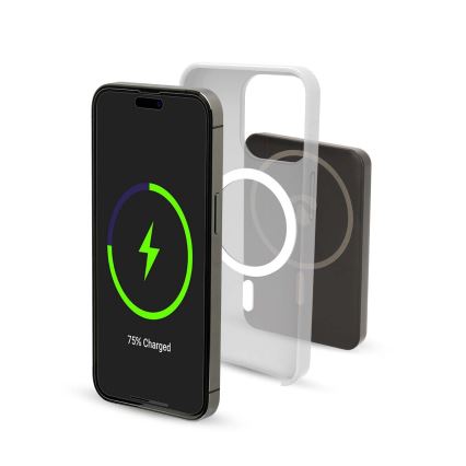 Power Bank 2u1 magnetni s bežičnim punjenjem MagSafe 5000 mAh crna