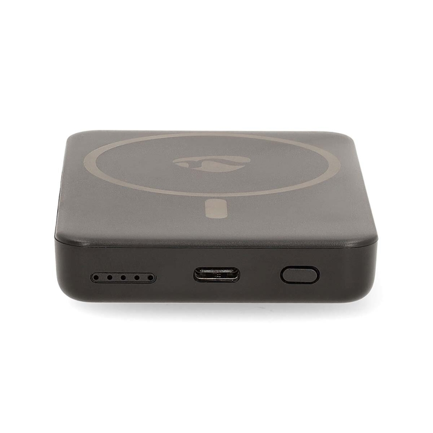 Power Bank 2u1 magnetni s bežičnim punjenjem MagSafe 5000 mAh crna