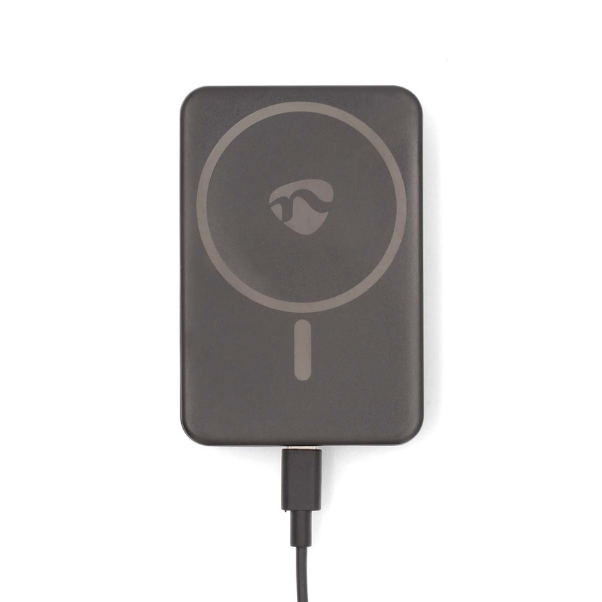 Power Bank 2u1 magnetni s bežičnim punjenjem MagSafe 5000 mAh crna