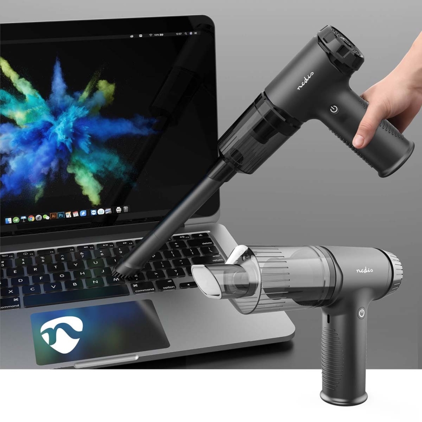 Punjivi ručni usisivač 2u1 90W/6000 mAh siva/crna