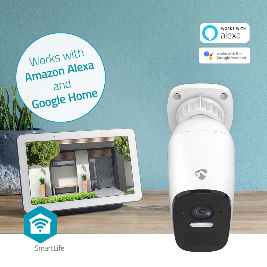 Pametna vanjska nadzorna kamera za punjenje sa SmartLife senzorom 4MP Quad HD 1440p 5V/5200mAh Wi-Fi Tuya IP66