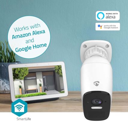 Pametna vanjska punjiva kamera sa senzorom SmartLife 4MP Quad HD 1440p 5V/5200mAh Wi-Fi Tuya IP66