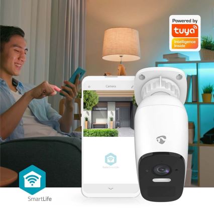 Pametna vanjska punjiva kamera sa senzorom SmartLife 4MP Quad HD 1440p 5V/5200mAh Wi-Fi Tuya IP66