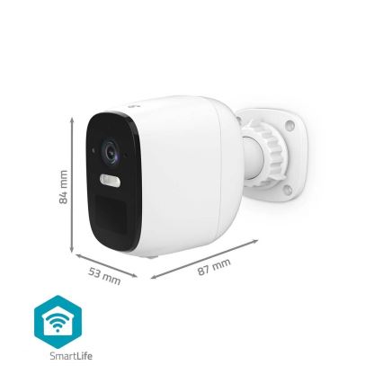 Pametna vanjska punjiva kamera sa senzorom SmartLife 4MP Quad HD 1440p 5V/5200mAh Wi-Fi Tuya IP66
