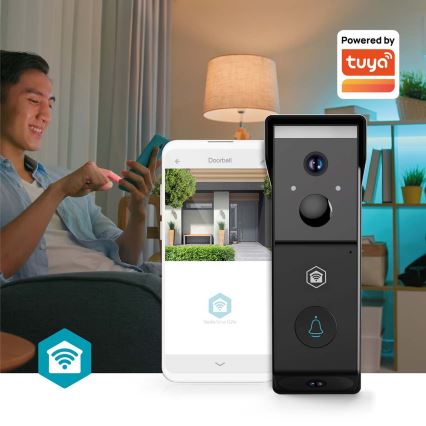 Video zvono s senzorom pokreta SmartLife 4400 mAh 2x Full HD 1080p IP54 Wi-Fi Tuya