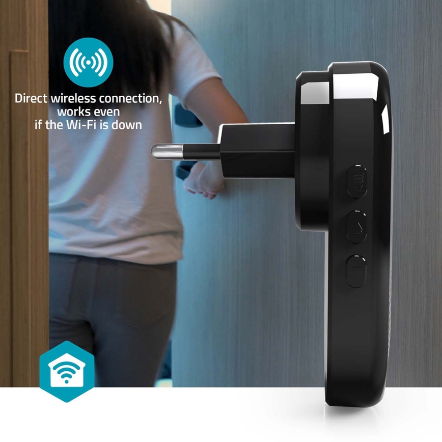Gong za SmartLife Wi‑Fi zvono, crni