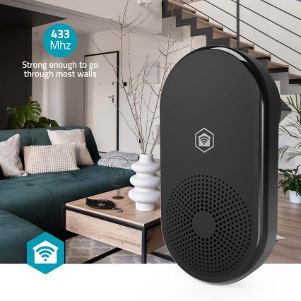 Gong za SmartLife Wi‑Fi zvono, crni