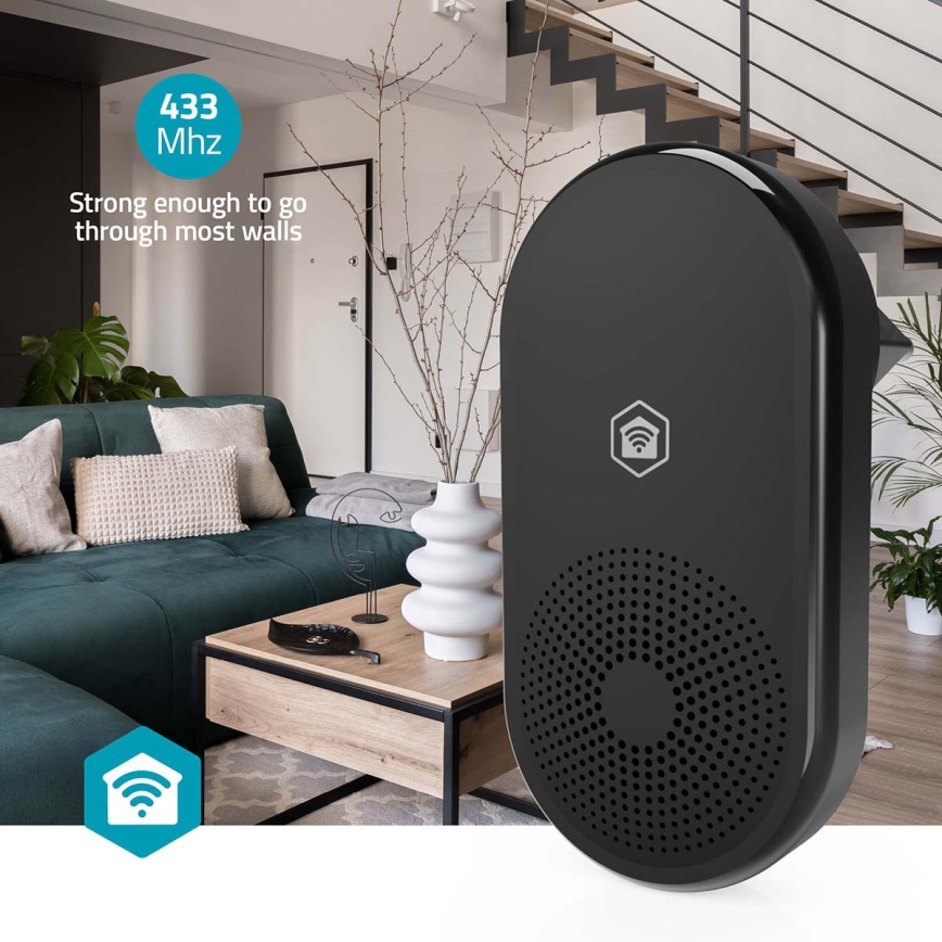 Gong za SmartLife Wi‑Fi zvono, crni