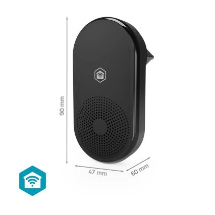 Gong za SmartLife Wi‑Fi zvono, crni