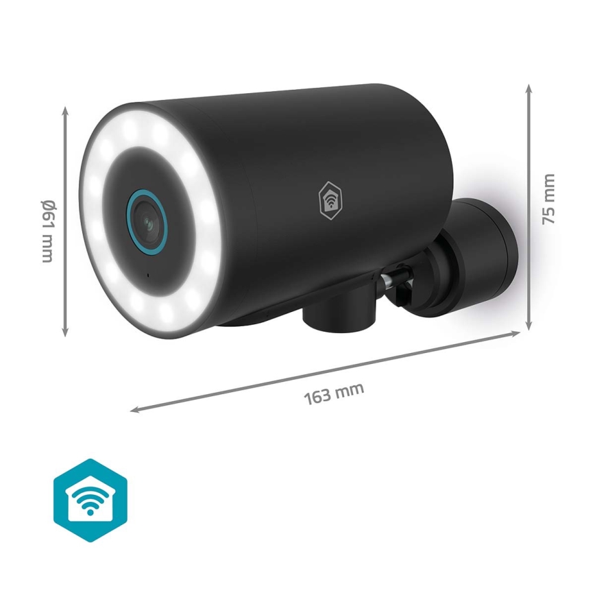 Pametna vanjska kamera SmartLife 5V 4K 8MP 3840x2160p IP65 Wi-Fi Tuya