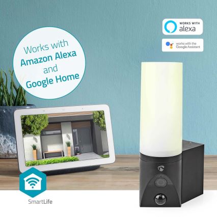 Pametna vanjska kamera SmartLife Full HD 1080p s LED osvjetljenjem Wi-Fi Tuya IP65