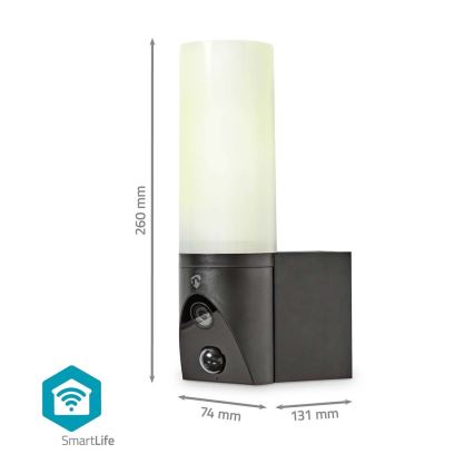 Pametna vanjska kamera SmartLife Full HD 1080p s LED osvjetljenjem Wi-Fi Tuya IP65