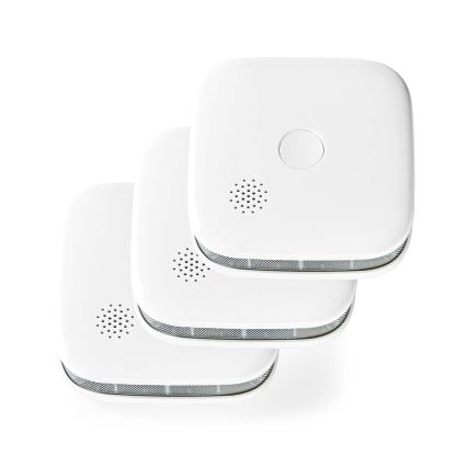 SET 3x Detektor dima SmartLife 3V/1xCR123A Wi-Fi Tuya